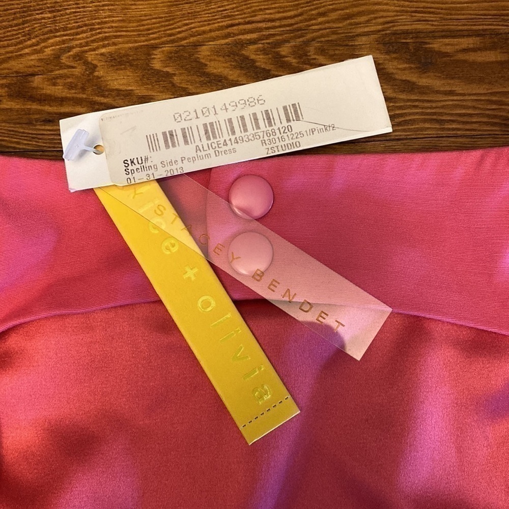 ALICE + Olivia side peplum dress *NEW - Picture 8 of 8